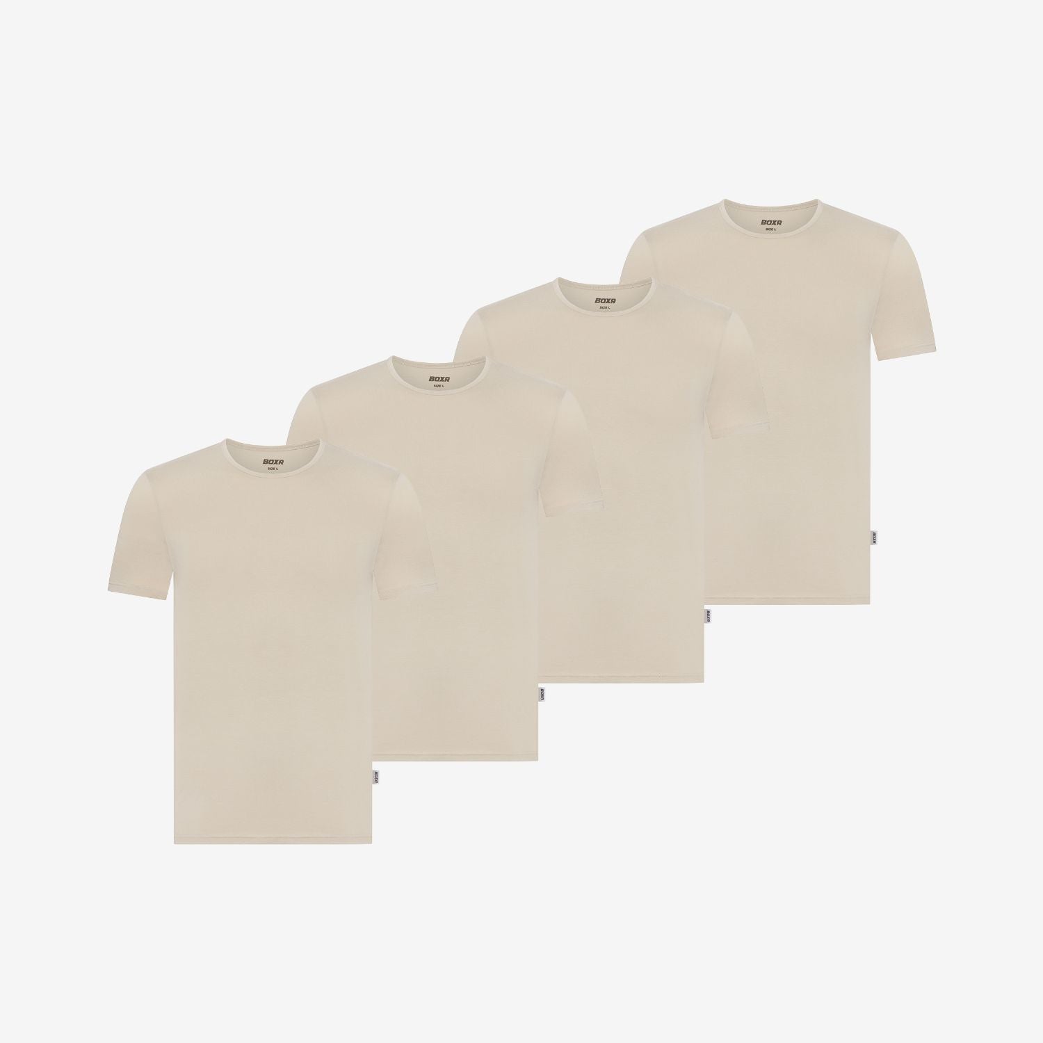 Bamboo Undershirts Round-neck 4-Pack