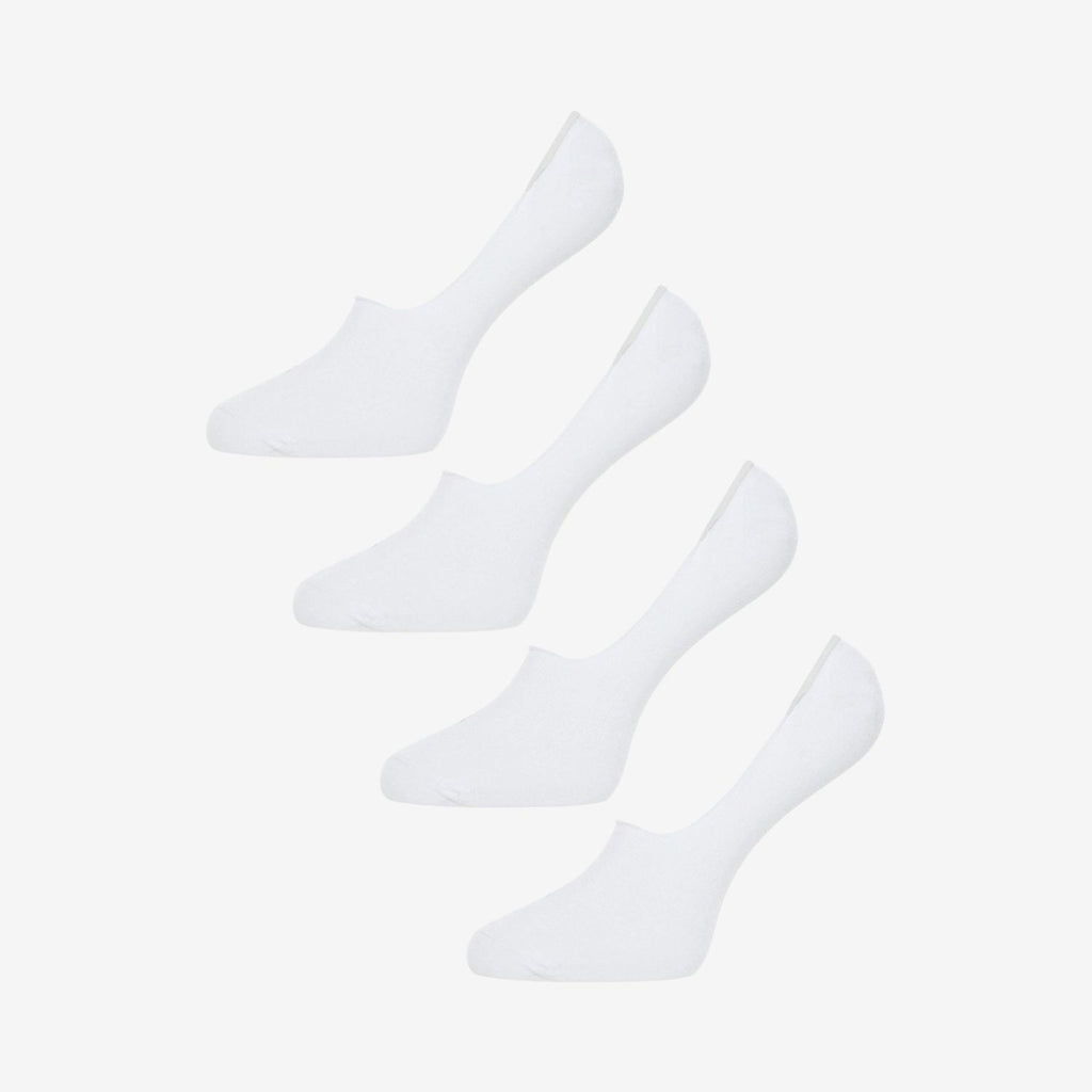 Bamboo No Show Socks 4-Pack